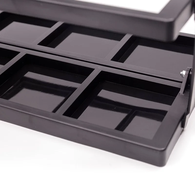 Portabottiglie pieghevole a 8 fori, portabevande portatile, supporto per bottiglie d'acqua, supporto per bevande in plastica, supporto per bevande sportive - Foro rotondo / Viola chiaro