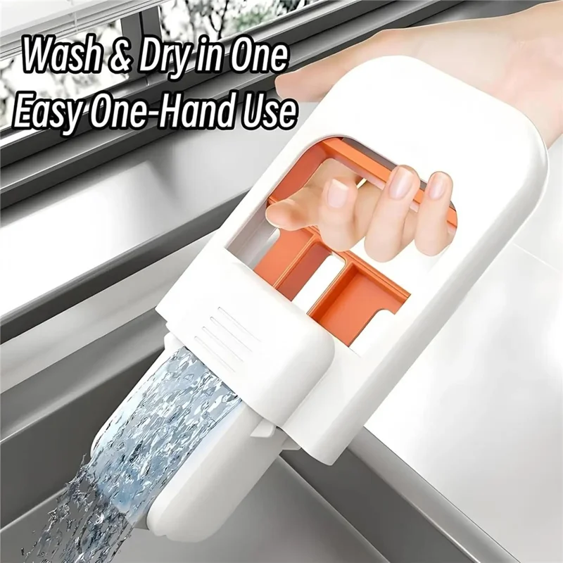 Mini Handheld Mop Sponge Head Foldable Floor Cleaner for Bathroom Kitchen Table Car Interior