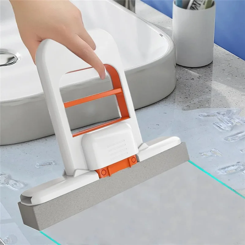 Mini Handheld Mop Sponge Head Foldable Floor Cleaner for Bathroom Kitchen Table Car Interior