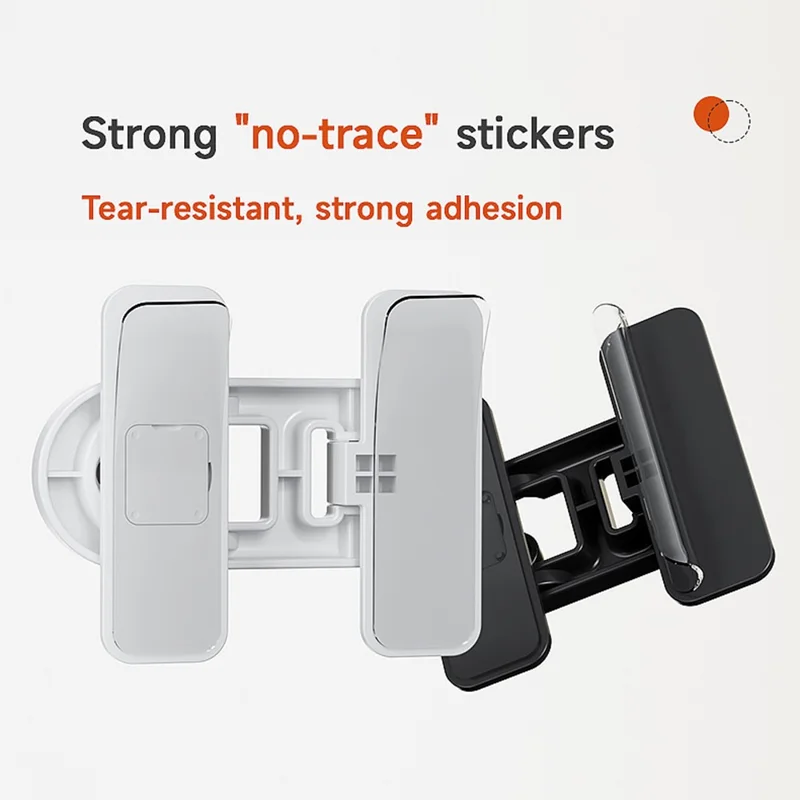 V80 Keyless Cabinet Refrigerator Lock Drill Free Adhesive Child Safety Lock Baby Anti Pinch Device - Black