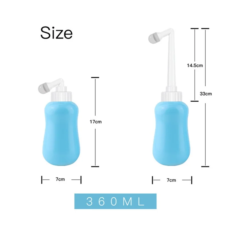 360ml Portable Expandable Bidet Sprayer Washer Bottle Handheld Personal Hygiene Cleaning Device