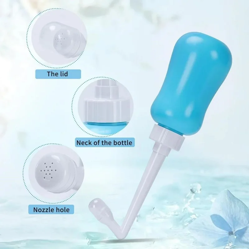 600 ml Bärbar Utvecklingsbar Bidétvättflaska Handhållen Personlig Hygienrengöringsanordning