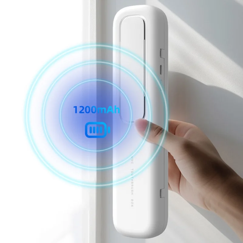ES-X1 Portable Toothbrush Sanitizer with Smart Drying Function Toothbrush Holder Box for Home Travel