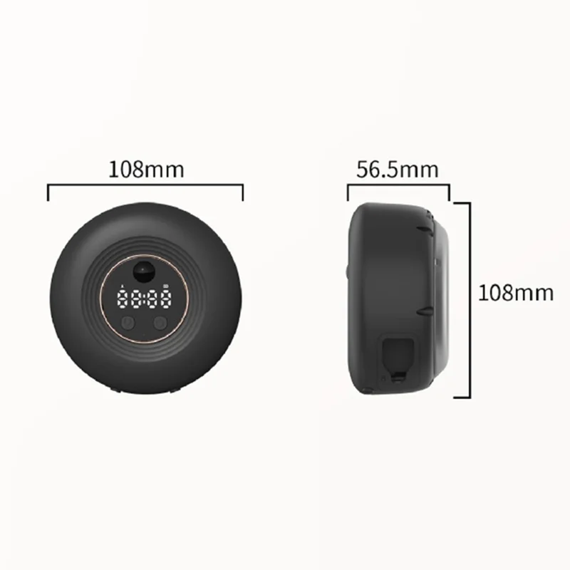 ES907 Dual Slot Sterilization Dryer Holder Box for Toothbrush Wall Mounted Smart UV Sanitizer - Black