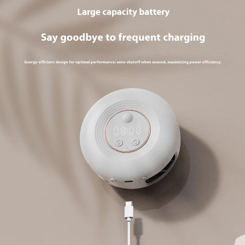 ES907 Dual Slot Sterilization Dryer Holder Box for Toothbrush Wall Mounted Smart UV Sanitizer - Black