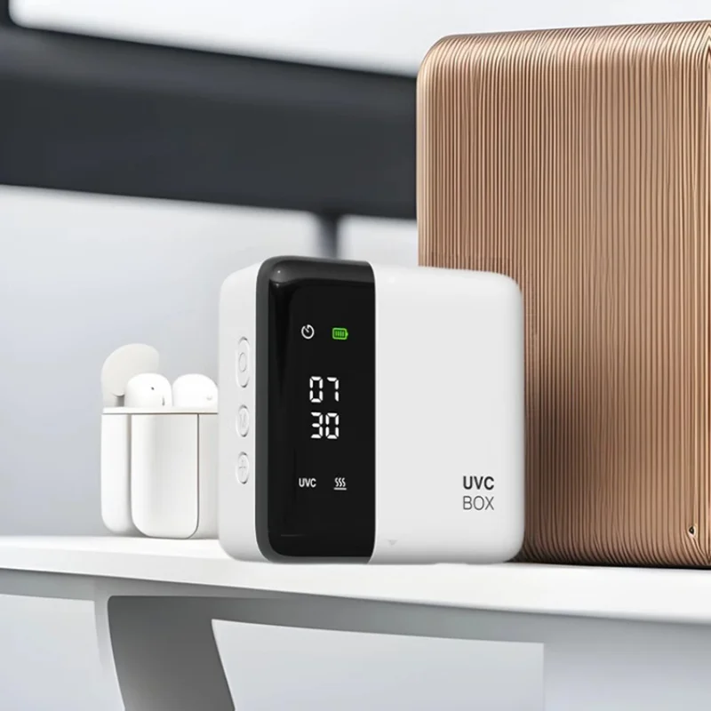 ES-X7 For Single Toothbrush UV Sanitizer Wall Mounted UVC Sterilization Drying Box with LED Display - Black