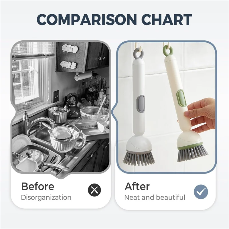 Dish brush hanging storage comparison