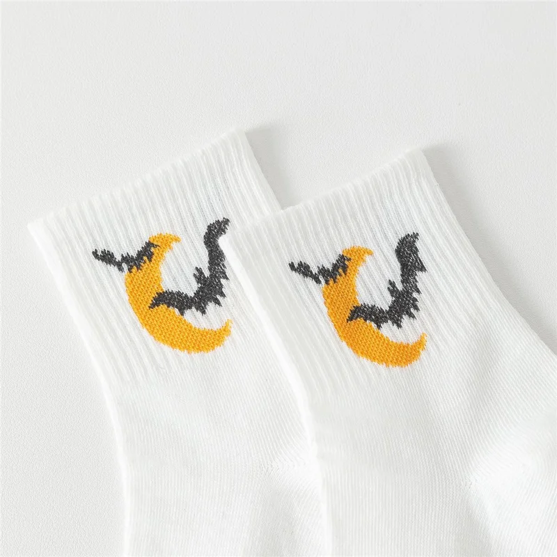 5 Pairs Fun Couples Halloween Socks Odor Resistant Moisture Wicking Casual One Size Socks