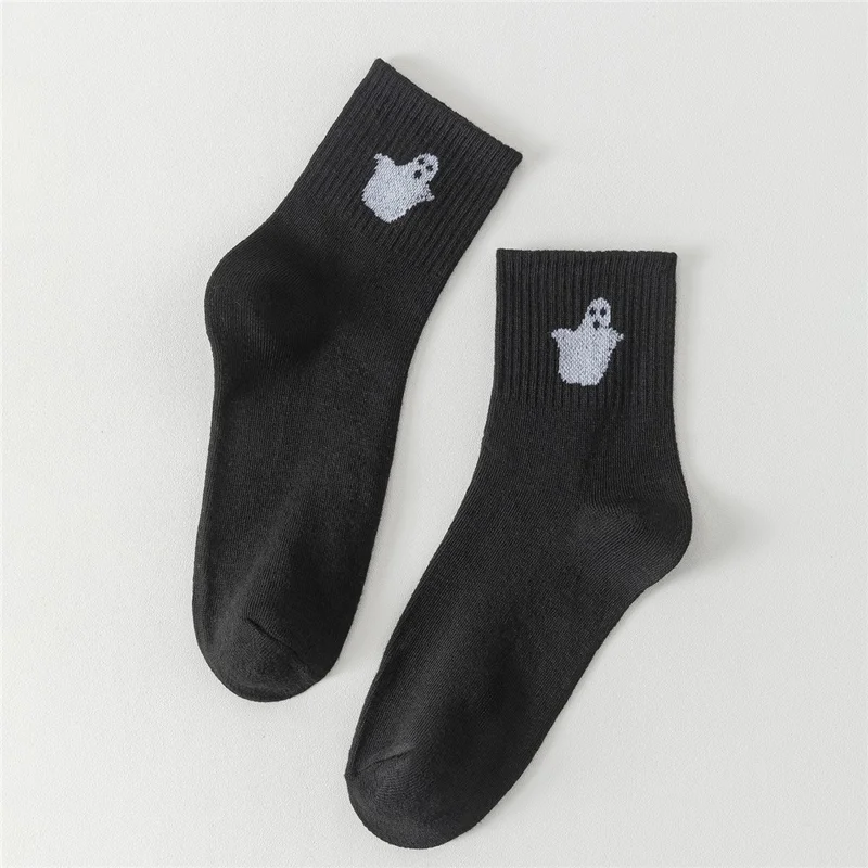 5 Pairs Fun Couples Halloween Socks Odor Resistant Moisture Wicking Casual One Size Socks