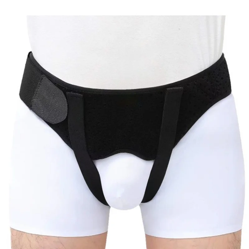 Size L For Men Inguinal Hernia Support Belt with PU Foam Pad Groin Truss Brace Post Surgery Hernia Pain Relief