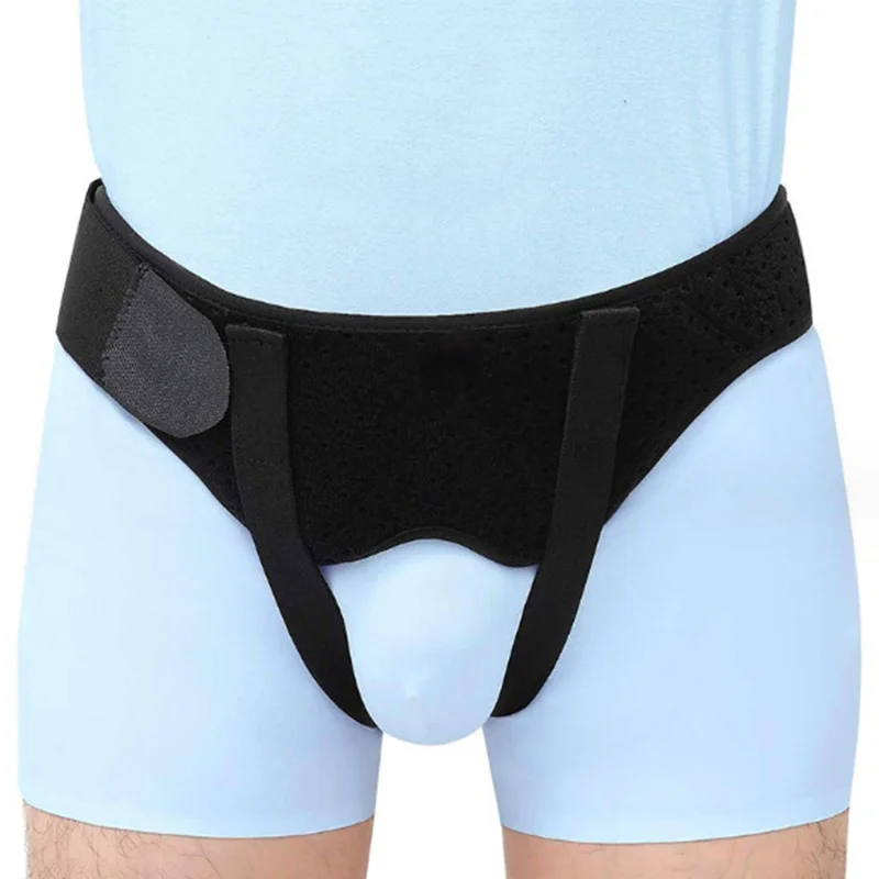 Size L For Men Inguinal Hernia Support Belt with PU Foam Pad Groin Truss Brace Post Surgery Hernia Pain Relief