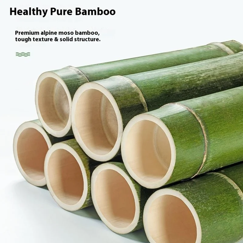 430BTY-04 Size M Bamboo Foldable Bar Chair Space Saving Portable High Counter Stool with Backrest Dining Furniture - Tawny