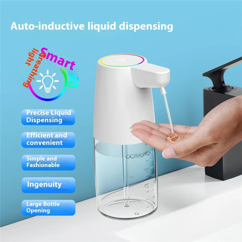 450ml Automatic Soap Dispenser Touchless Foaming Hand Wash Machine Infrared Sensor - Liquid Version