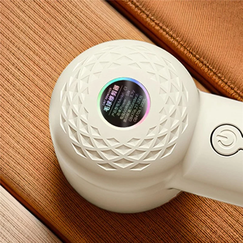 Pour le rasoir électrique rechargeable par USB en tissu, l'épilateur portable, le coupe-peluches et le coupe-boules - Abricot