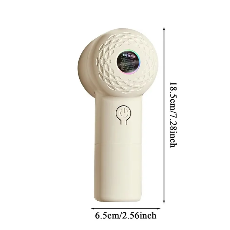 Pour le rasoir électrique rechargeable par USB en tissu, l'épilateur portable, le coupe-peluches et le coupe-boules - Abricot