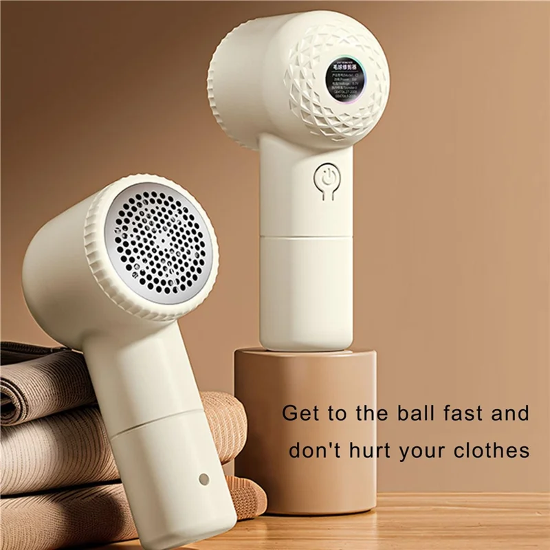 Pour le rasoir électrique rechargeable par USB en tissu, l'épilateur portable, le coupe-peluches et le coupe-boules - Abricot