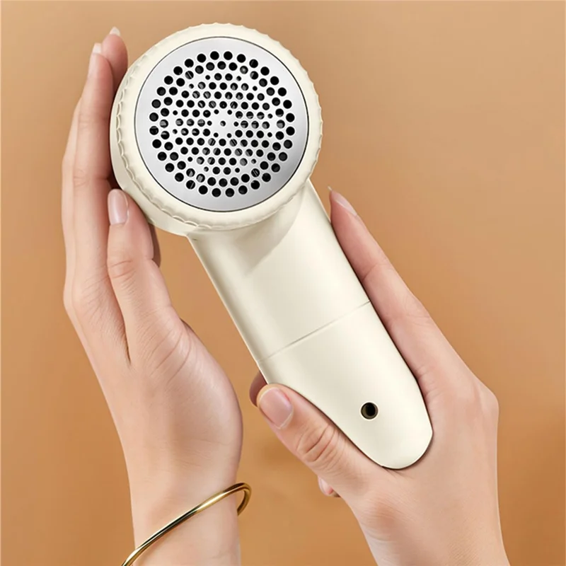 Pour le rasoir électrique rechargeable par USB en tissu, l'épilateur portable, le coupe-peluches et le coupe-boules - Abricot