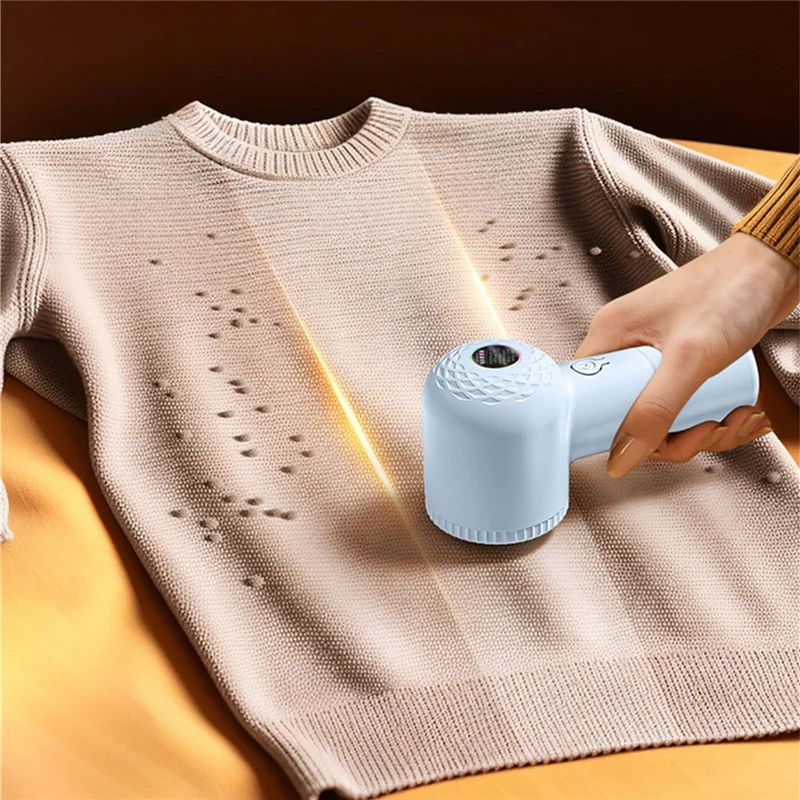 Pour le rasoir électrique rechargeable par USB en tissu, l'épilateur portable, le coupe-peluches et le coupe-boules - Abricot