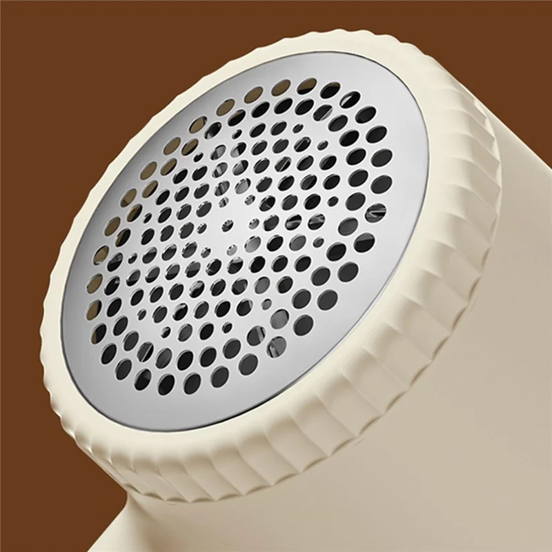 Pour le rasoir électrique rechargeable par USB en tissu, l'épilateur portable, le coupe-peluches et le coupe-boules - Abricot