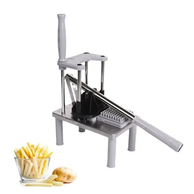 Heavy Duty French Fries Cutter with Press Handle Commercial Vegetable Fruit Slicer Dicer (BPA Free, No FDA)
