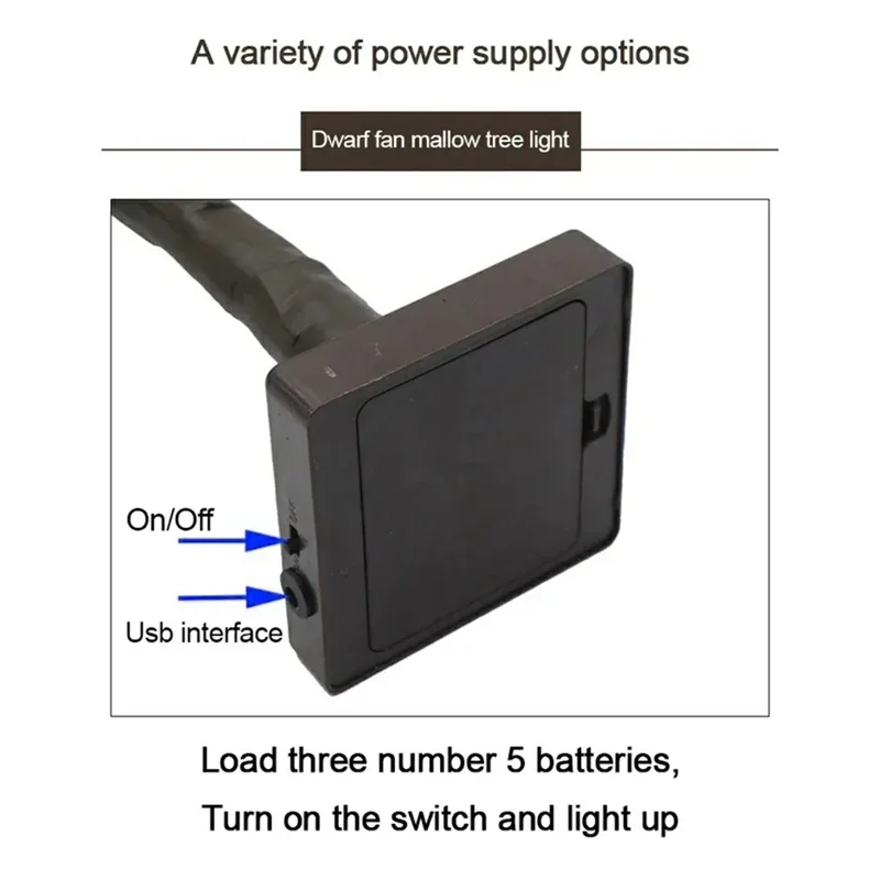 60cm Glowing Tropical Palm Tree Warm White 35-LED Ambient Lamp Holiday Party Desktop Decor