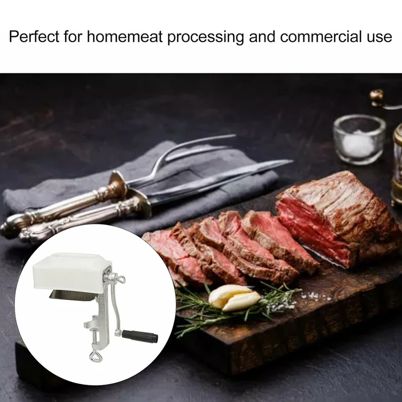 Heavy Duty Manual Meat Tenderizer Steak Flattener Clamp On Poultry Tenderizer Machine (BPA Free, No FDA)
