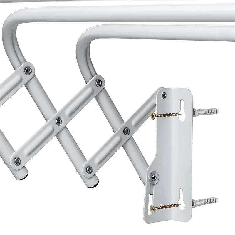 80cm Retractable Wall Mounted Clothes Drying Rack for Balcony Laundry Room Space Saving Folding Towel Hanger