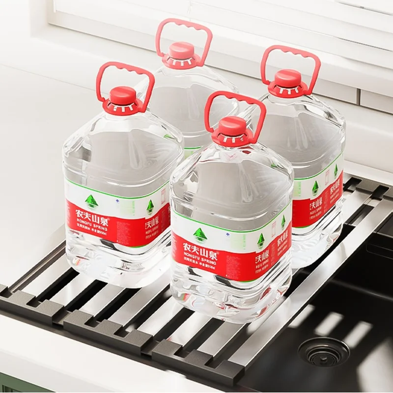 Foldable Extendable Over Sink Dish Drying Rack 304 Stainless Steel Kitchen Organizer Storage Shelf 50 x 32.5cm