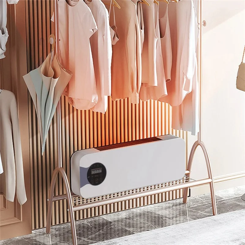 Calentador eléctrico de pared de 220V con control remoto Calefacción / Refrigeración Uso dual Aire acondicionado mini, Enchufe UE