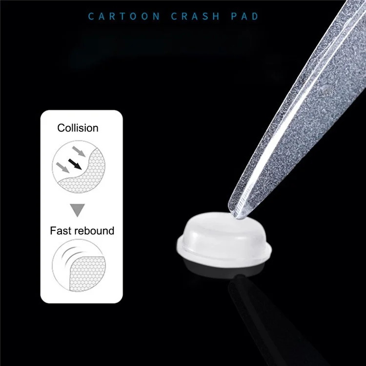64 pezzi 12 * 4mm Cuscinetti antiadesivi in silicone trasparente per mobili Paraurti antiurto Punti ammortizzatori per porte degli armadi