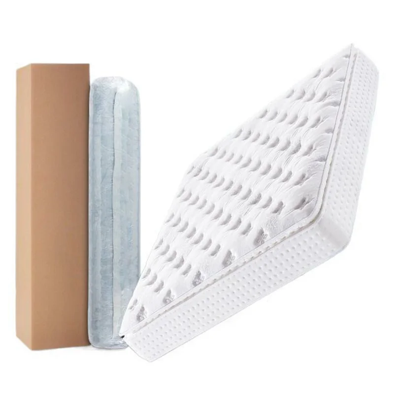 Matelas à mousse à mémoire de forme de 1000 mm x 2000 mm avec protection de la colonne vertébrale, épaisseur de 24 cm, tissu respirant