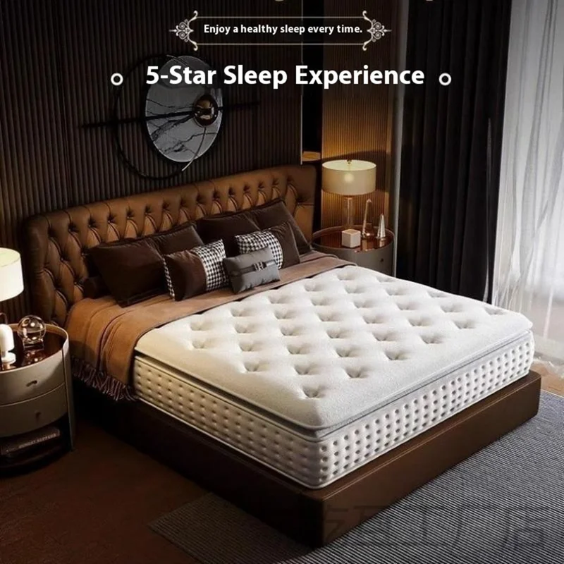 1500mm x 2000mm 24cm Thickness Breathable Fabric Spring Mattress Spine Protection Memory Foam Sleeping Pad
