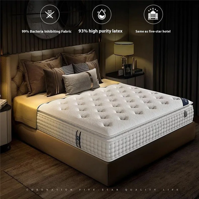 1500mm x 2000mm 24cm Thickness Breathable Fabric Spring Mattress Spine Protection Memory Foam Sleeping Pad