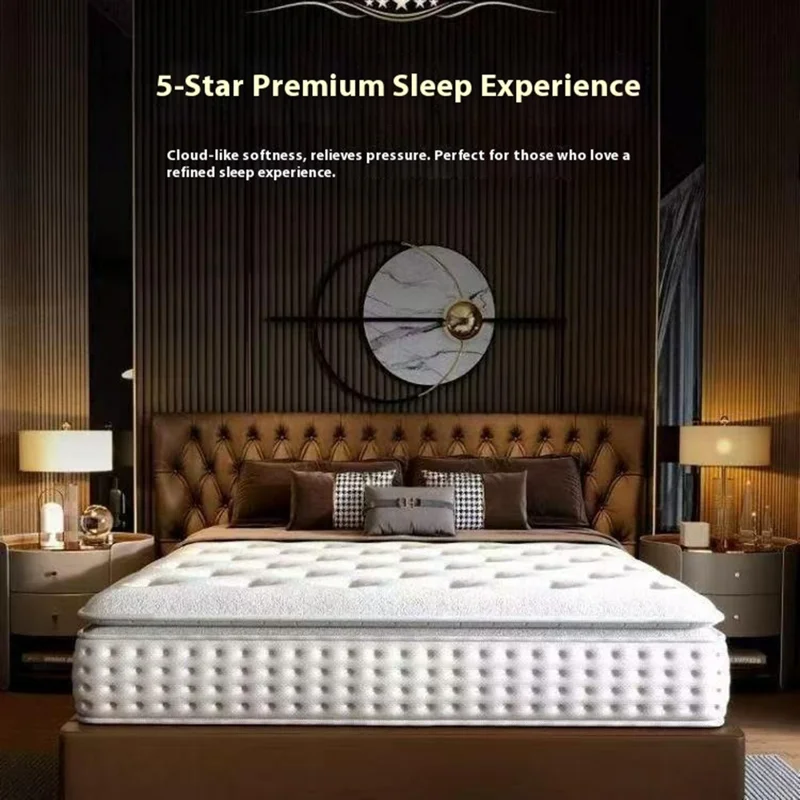 1500mm x 2000mm 24cm Thickness Breathable Fabric Spring Mattress Spine Protection Memory Foam Sleeping Pad