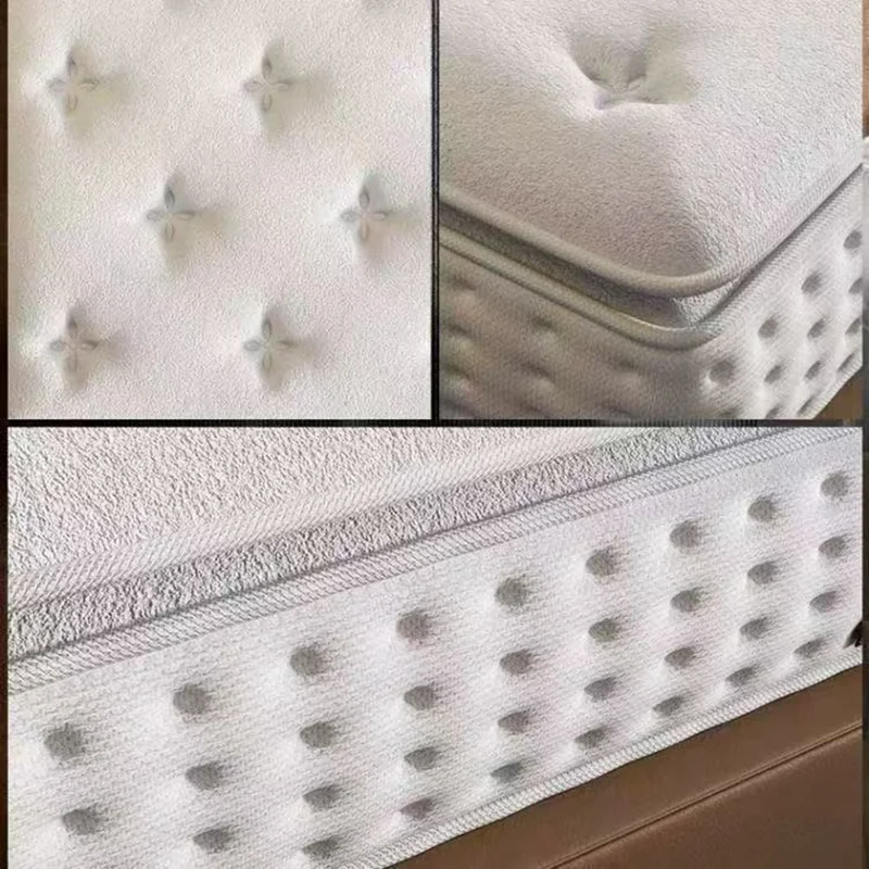 Matelas à ressorts en tissu respirant de 1800 mm x 2000 mm et d'une épaisseur de 24 cm, avec protection de la colonne vertébrale et mousse à mémoire de forme