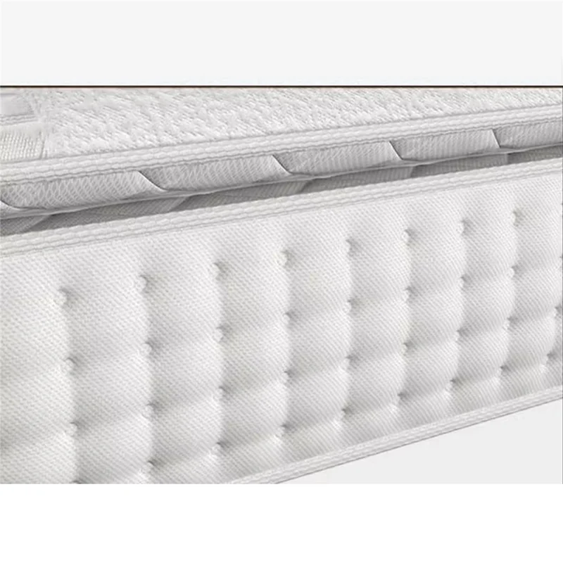 Matelas à ressorts en tissu respirant de 1800 mm x 2000 mm et d'une épaisseur de 24 cm, avec protection de la colonne vertébrale et mousse à mémoire de forme