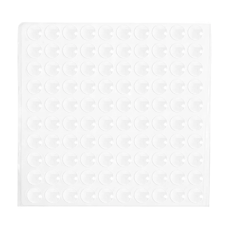 100Pçs 10*2mm Autoadesivo Claro Silicone Casa Móveis Amortecedor Pontos Anti-colisão Armário Porta Amortecedores Almofadas Redondas