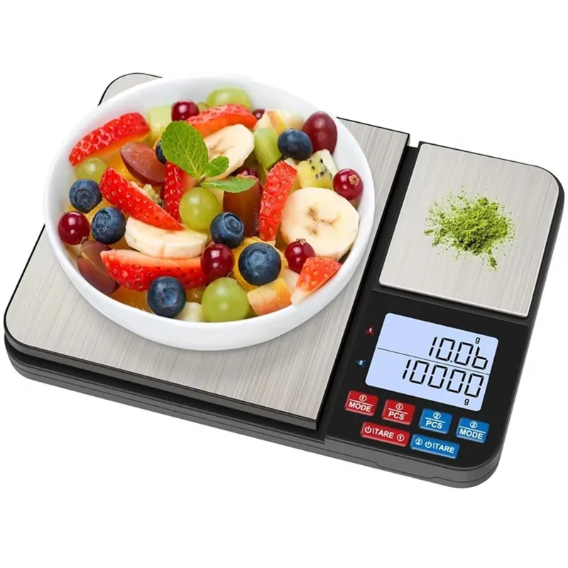 Dual Platform Digital Kitchen Scale 5kg  /  0.01g High Precision for Food Jewelry Baking Weighing