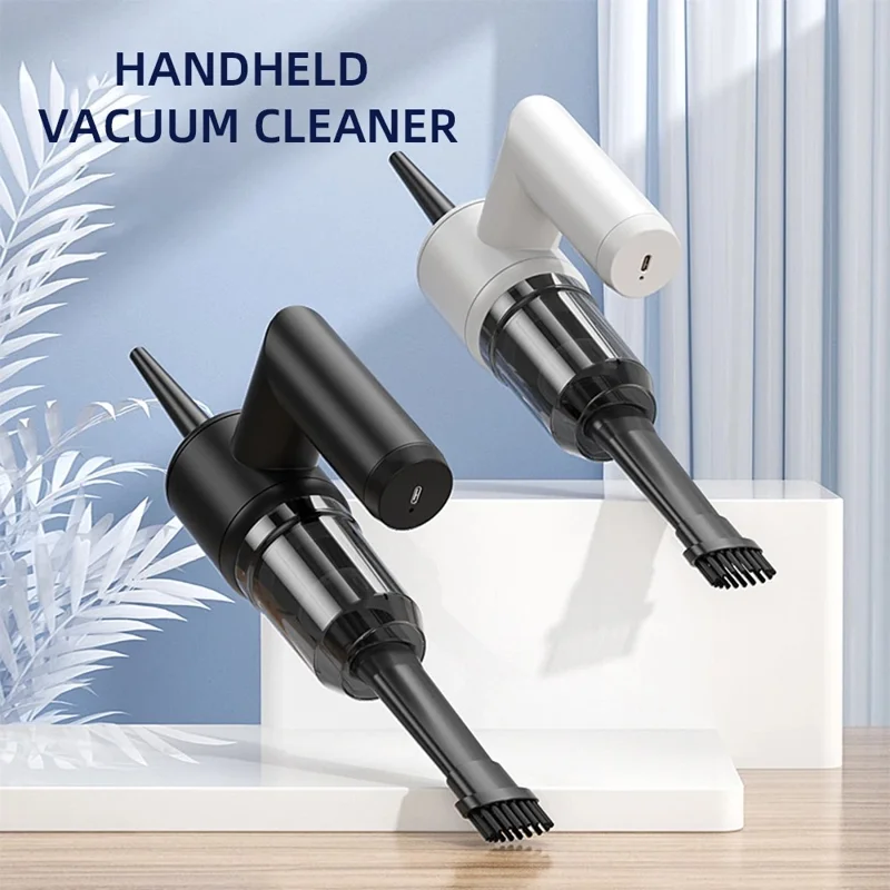 5 in 1 Handheld Vacuum Cleaner for Car and Home 5000Pa Powerful Suction Portable Cordless Dust Blower - Black