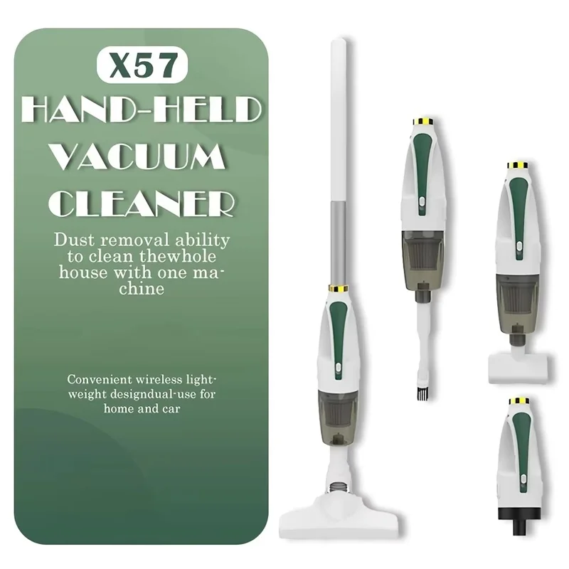 7.4V Cordless Handheld Vacuum Cleaner for Bed Carpet Sofa Pet Hair Dust Mite Removal Device