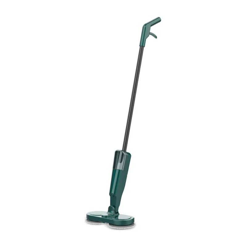 S8 7.4V Electric Mop Cordless Floor Cleaner Automatic Water Spraying Cleaning Machine with Bucket - Green