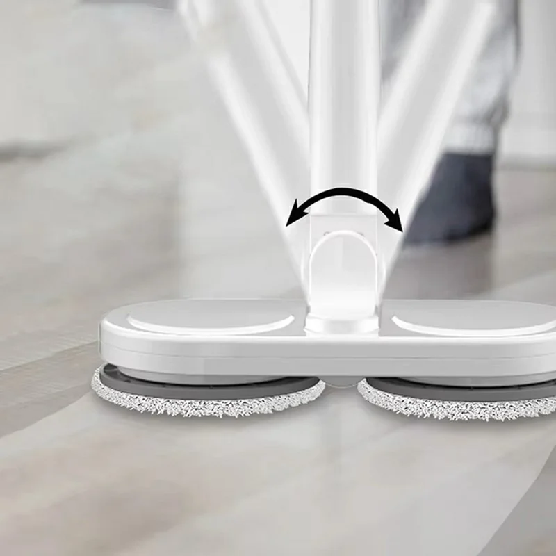 S8 7.4V Electric Mop Cordless Floor Cleaner Automatic Water Spraying Cleaning Machine with Bucket - Green