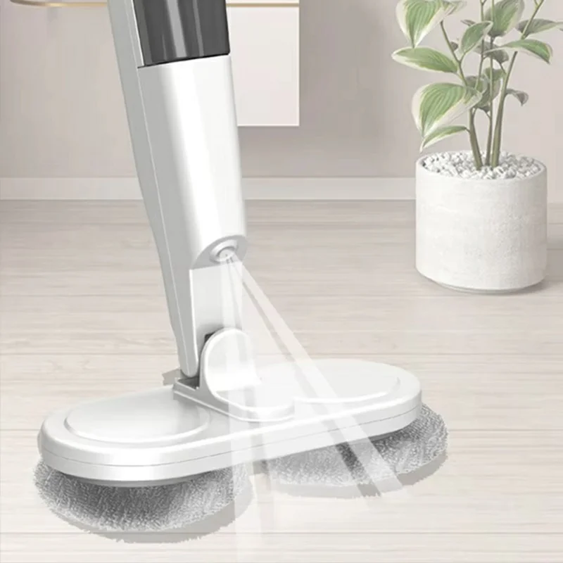 S8 7.4V Electric Mop Cordless Floor Cleaner Automatic Water Spraying Cleaning Machine with Bucket - Green