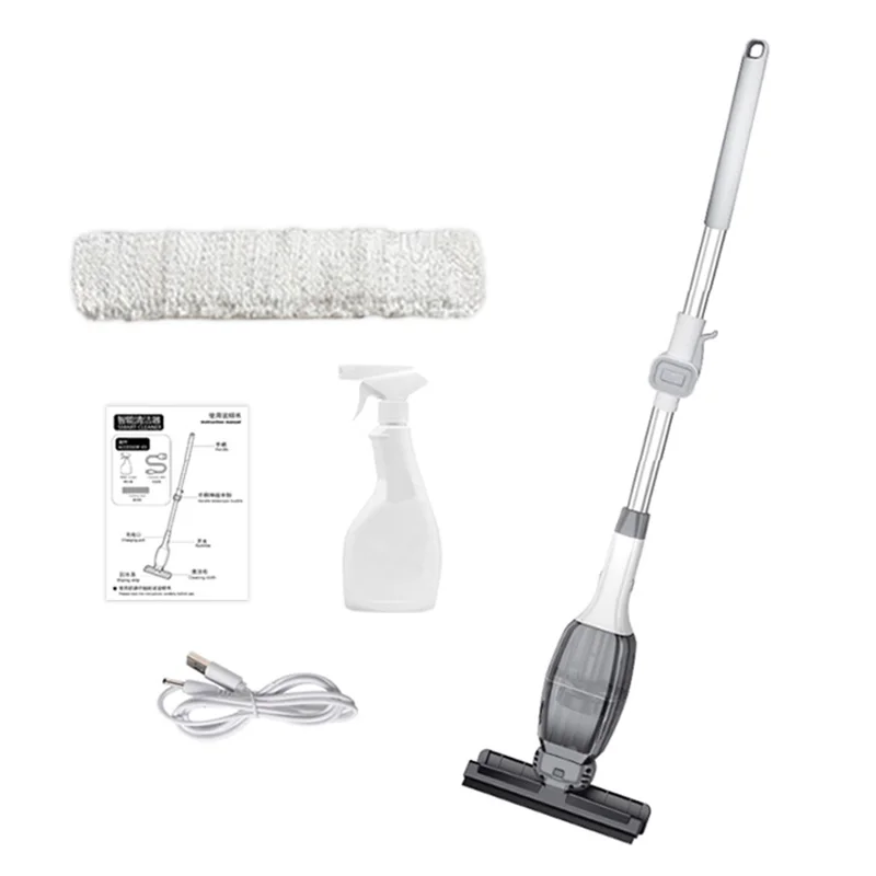 2 in 1 Window Cleaning Mop Squeegee Household Cleaning Brush Wireless Electric Glass Cleaner