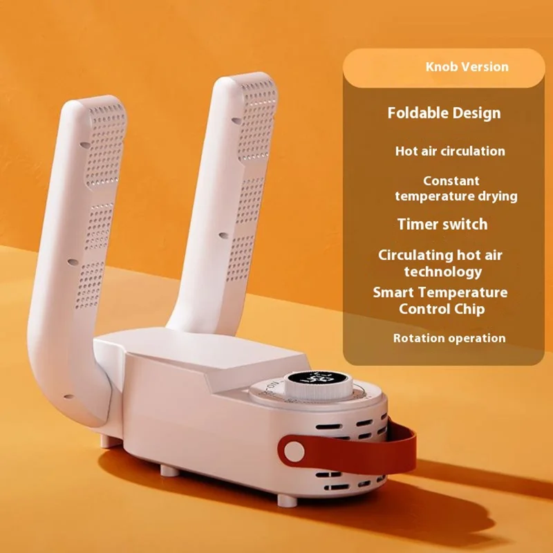 Foldable Electric Shoe Dryer Smart Shoes Dehumidifier with Timer Function Boots Socks Warmer, EU Plug