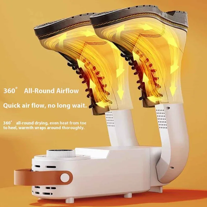 Foldable Electric Shoe Dryer Smart Shoes Dehumidifier with Timer Function Boots Socks Warmer, EU Plug