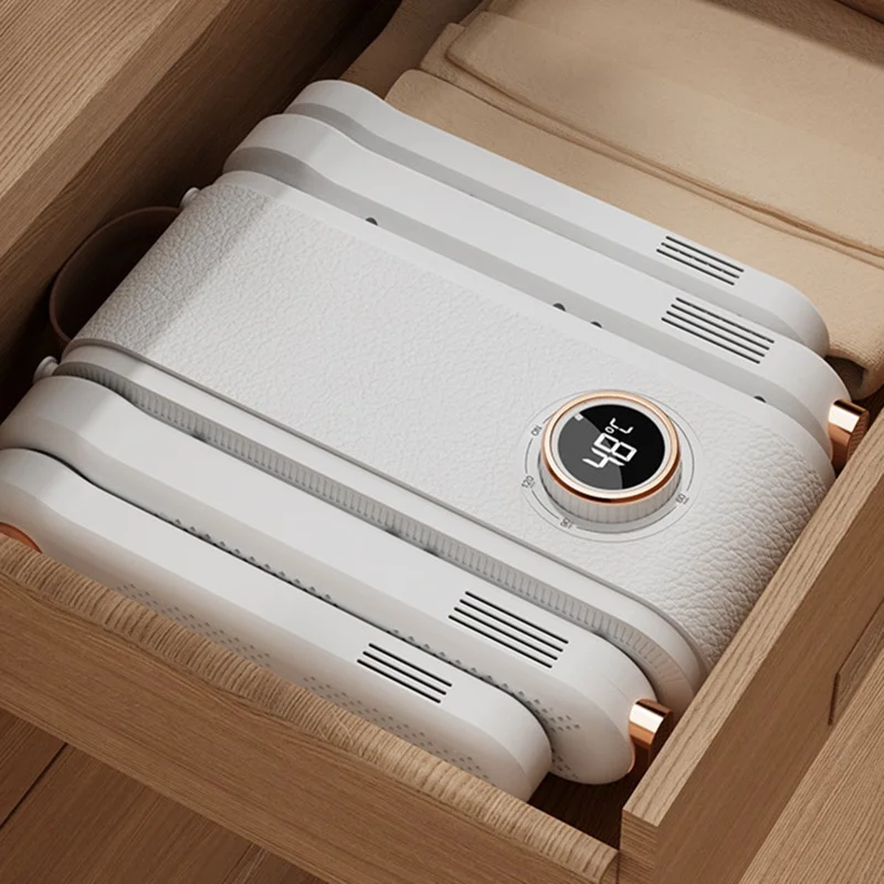 4 Arms Intelligent Timer Shoe Dryer Quick Drying Dehumidification Foldable Shoes Drying Machine, EU Plug