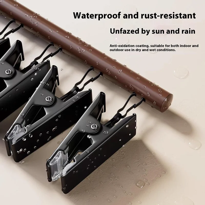 10 Clips Socks Hanger Retro Style Carbon Steel Drying Rack Multifunctional Laundry Organizer