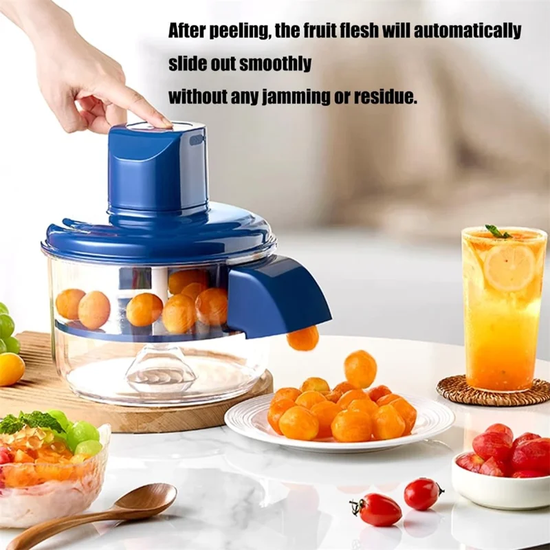 50W Motor Automatic Grape Peeler Machine, Electric Garlic & Cherry Tomato Peeler Skin Remover (BPA Free, No FDA)