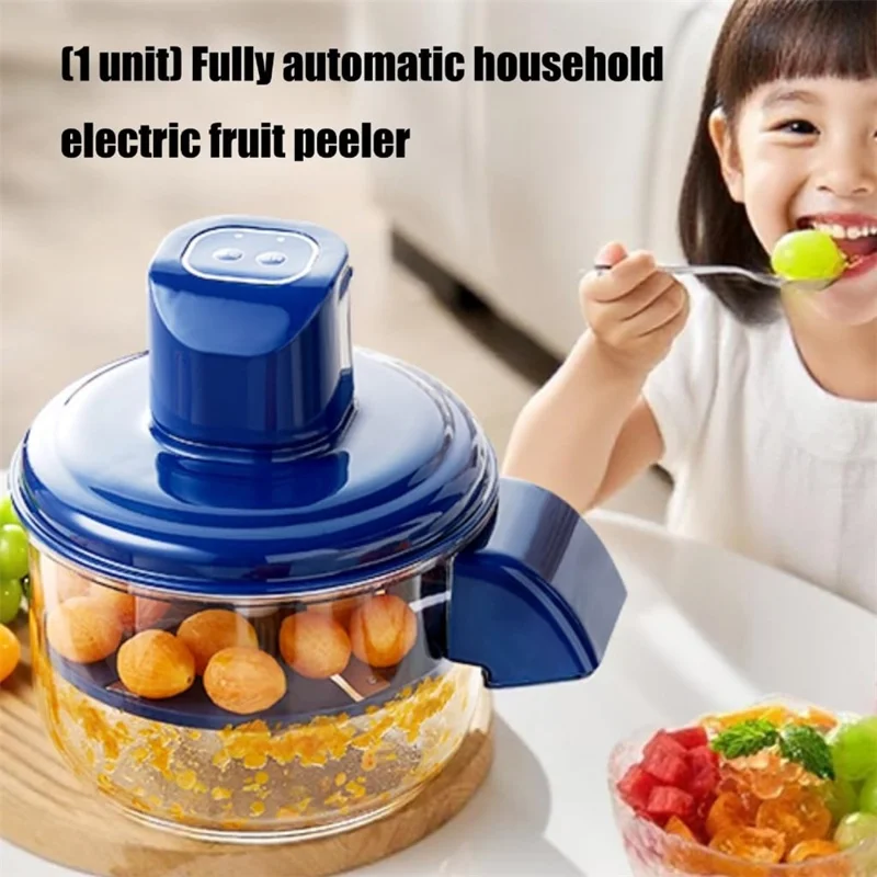 50W Motor Automatic Grape Peeler Machine, Electric Garlic & Cherry Tomato Peeler Skin Remover (BPA Free, No FDA)